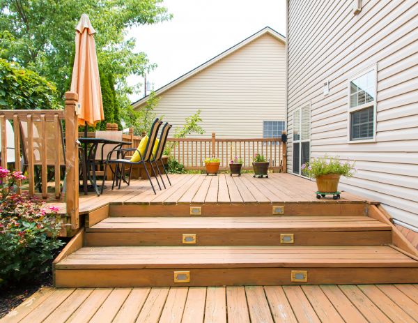 Wooden Patio Installation in New Albany