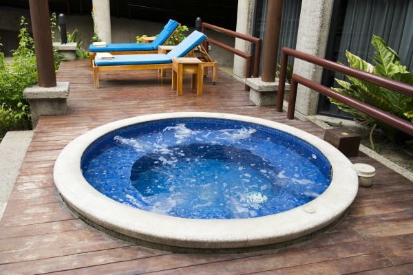Hot Tub Deck Construction in New Albany